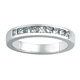 Channel Princess Cut Diamond Anniversary Band 1.02cttw