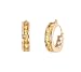 10k Yellow Gold Channel-Set Peridot Hoop Earrings