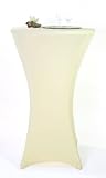 Produkt-Bild: Stretch Tischhusse Stehtischhusse &Oslash;70 creme