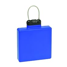 MMF Industries Mobile Security ICASE with Combination Lock, 9.92 x 1.5 x 5.91 Inches, Blue (2648338)