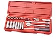 1/4-Inch Drive Pro Socket Set Crv (MM) Notched - 22-Piece