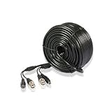 Zmodo Cable W-VP1030 30M 99 feet Pre-Made Plug-n-Play AWG-24 CCTV BNC Video 5.5mm Power Bare