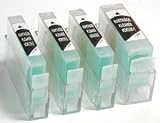 Inkwor@ 4packs Ip6000 Edible Ink Cartridges for Canon Printer Ip3300 Ip3500 Mp510 Mp520 Mx700 with Micro Chips