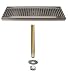 16" Beer Drip Tray Stainless Steel Surface Mount with Drain