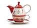 Hues N Brews Christmas Tea for One Set 3-pc.
