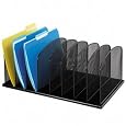 Safco Products Onyx 8 Upright Sections, Black (3253BL)
