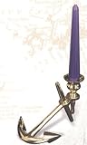 Brass Anchor Candle Holder