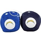 San Diego Chargers Plush Team Fuzzy Dice