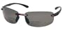 Coyote Eyewear BP-5 Rimless Polarized Reader Sunglasses (+2.00 Power,Tortoise/Gray)
