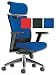 Adroit Rossillion Plus Task Armchair Headrest Back H700 820mm W490xd510xh440 510mm Blue
