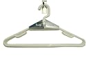 H & L Russel Hang Ons Space Saving Hangers, Set of 6, White