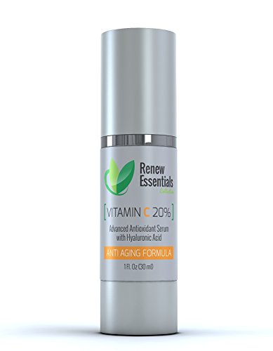 Best Vitamin C Serum For Face Skin | Supported By Vitamins B, E, Ferulic Acid & Hyaluronic Acid For The Perfect Anti-Wrinkle Formula | 1 oz. Advanced Vitamin C Serum 20% | In No-Mess Airless Pump | With 100% Money Back Guarantee