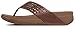 FitFlop New Women's Leather Lattice Surfa Flip Flop Dark Tan 8