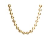 14k Gold Plated Sterling Silver 16mm Golden Masami Shell Pearl Necklace with Cubic Zirconia Clasp,...