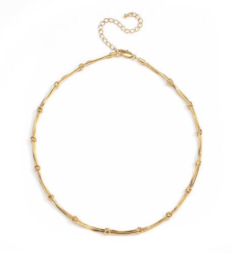 Gold Effect Knot Design Necklace