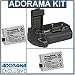 Canon BG-E5 Battery Grip for EOS Rebel XSi & T1i Digital Cameras with 2 Generic LP-E5 Lithium-Ion Battery Pack