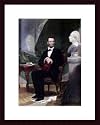 Abraham Lincoln, Art Poster by Alonzo Chappel, with Wood Frame, poster size: 14" x 18"