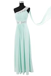 One Shoulder Winter Chiffon  Dress