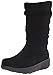 FitFlop Women's Loaff Slouchy Knee Suede Slouch Boot, Black, 7 M US