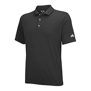 adidas Golf Men's Puremotion Solid Jersey Polo, Black/White, 3X-Large