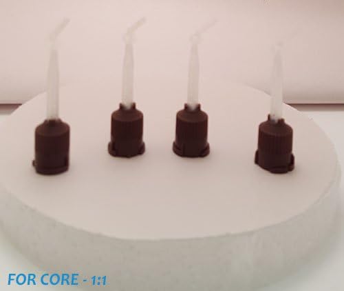 CHASE DENTAL Mixing Tips Brown Short For Core Material 25/pk