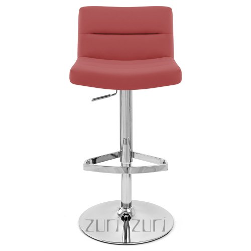 Lattice Red Bar Stool