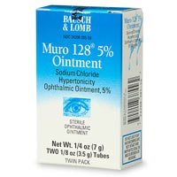 Muro 128 Sterile Ophthalmic 5 Percent Ointment,Twin Pack .25 oz (7 g)
