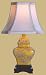 Formal Fine Quality Asian & Oriental Home D&eacute;cor - 14" Small Porcelain Square Spice Jar Desk Lamp