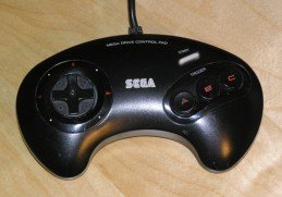 Childrens Toyshop  Video Games : Sega Megadrive Official Control Pad  / Controller