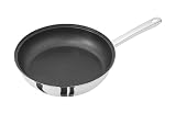 10' Stainless Steel Fry Pan with Non Stick Interior