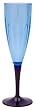 Zak Designs Aquam Virtually Unbreakable 8-Ounce Polycarbonate Champagne Flute, Ink