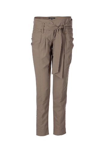 APART Damen Hose/ Lang  Hose mit Bindeg&uuml;rtel, Gr. 32, Gr&uuml;n (khaki) Preisvergleich