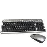 Slim Wireless Keyboard & Optical Mouse (Blk/Sil)