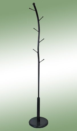 Black Metal Purse Hat Stand Coat Rack Hatrack Halltree
