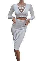 Sexy V-neck Polyester/Spandex Plunging Neck Club Dress/Party Dress/Midi Dress 