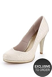 Limited Collection Fish Scale Design Platform Court Shoes