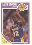 1989-90 Fleer Magic Johnson Basketball Card #77 - Shipped In Protective Display Case!