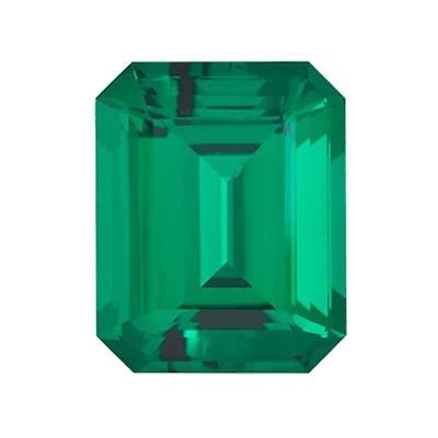 5.56-7.30 Cts of 14x10 mm AAA Emerald-Cut Lab Created Emerald (1 pc) Loose Gemstone