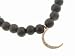 Rose Gold and Diamond Crescent on Wood Beads by Sydney Evan