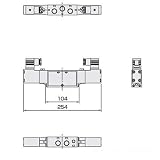 CKD セレックスバルブ4Fシリーズ 幅×奥行×高さ:254×33×95mm （4F320-10-AC200V）