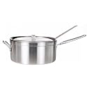 Cajun Cookware 12-Inch Aluminum Fry Pot with Basket