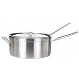 Cajun Cookware 12-Inch Aluminum Fry Pot with Basket