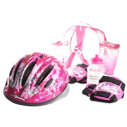 Kidzamo: Flower Groove Helmet & Backpack Combo