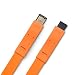 New Lacie Firewire 400 To Firewire 800 Flat Cable 3.94ft Orange With 24 X Adhesive Labels