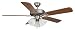 Ellington Ceiling Fans Builder Deluxe Model BLD52AN5LK3A in Antique Nickel. Indoor fan.