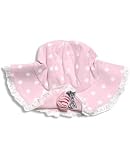 Le Top Romance Pink Dot Sunhat w/ Lace Trim