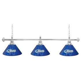 Trademark Bud Light 60-Inch 3 Shade Billiard Pool Table Lamp