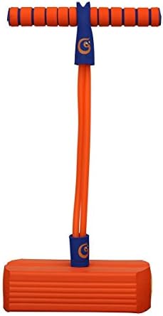 Foam Pogo Jumper for Kids, Makes Squeaky Sounds, Fun and Safe Play, 250 Pound Capacity Orange