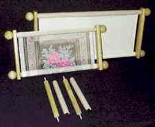 Frank A Edmunds 8" x 20" Handi Clamp Cross Stitch Needlework Scroll Frame