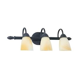 TL-M1693-63 - 3 Light Bath Fixture in Painted Bronze Finish by Meyda